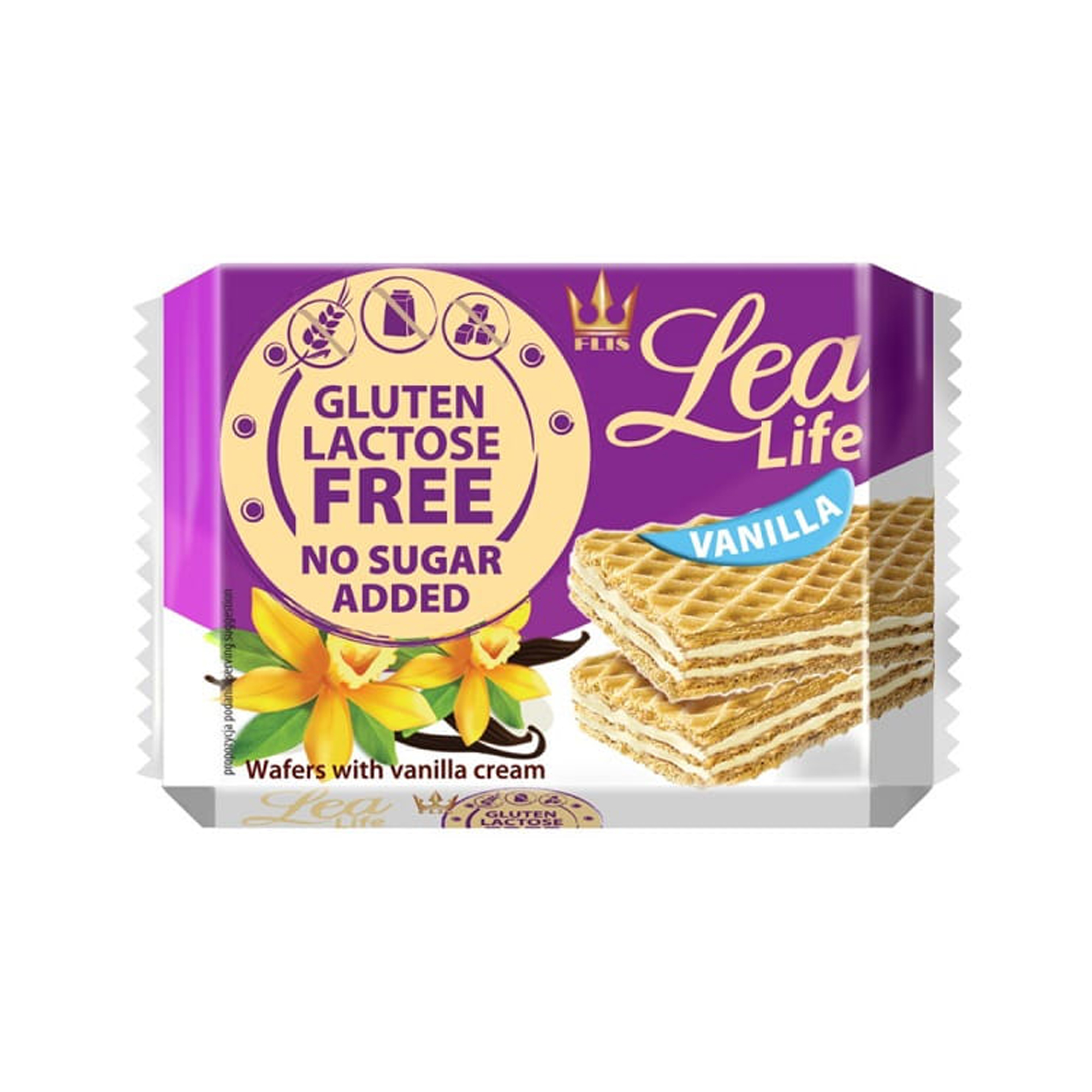 Lea Life Wafer Vanilla Free Of Gluten, Sugar, Lactose 95g