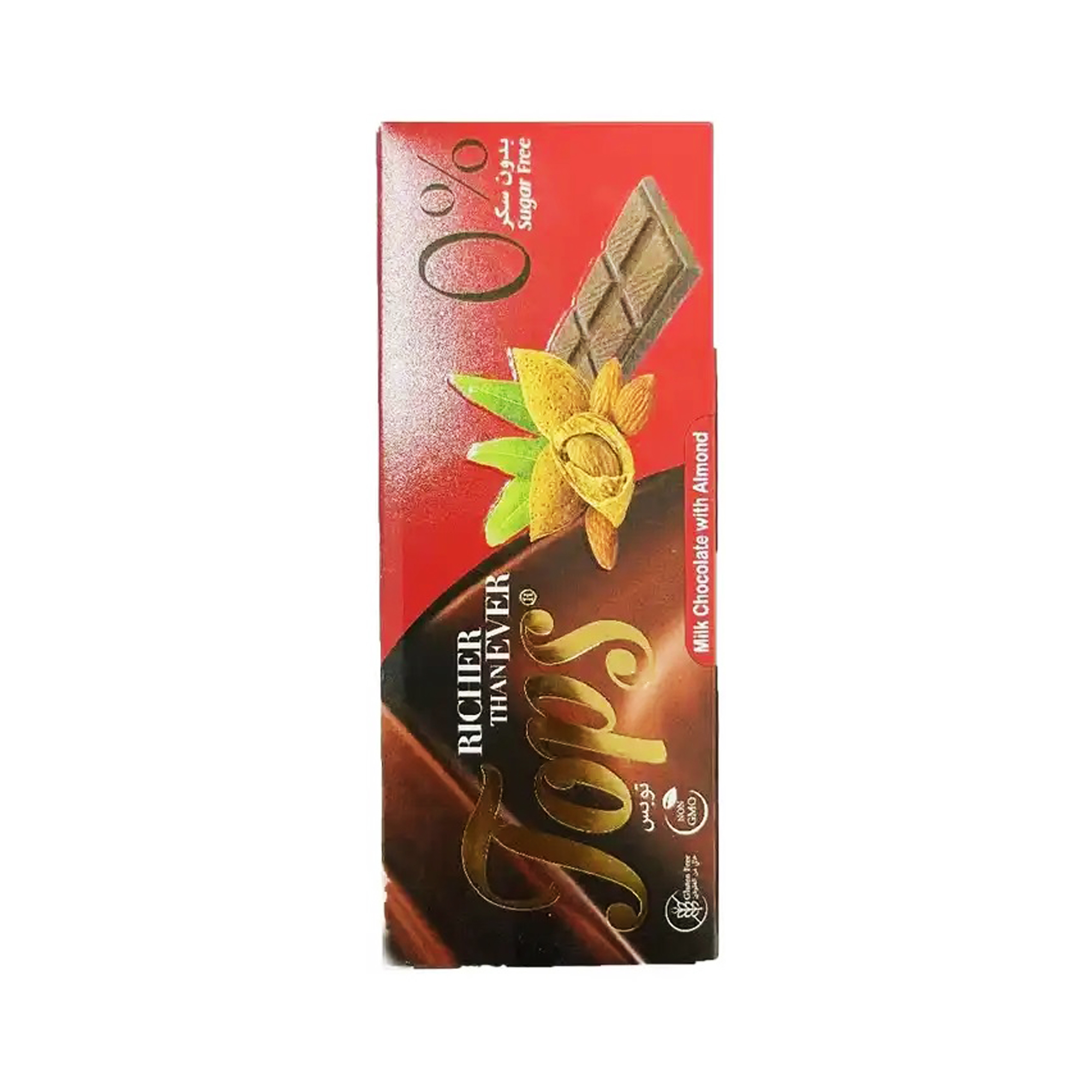 توبس شوكولاته بالحليب واللوز 50 غ