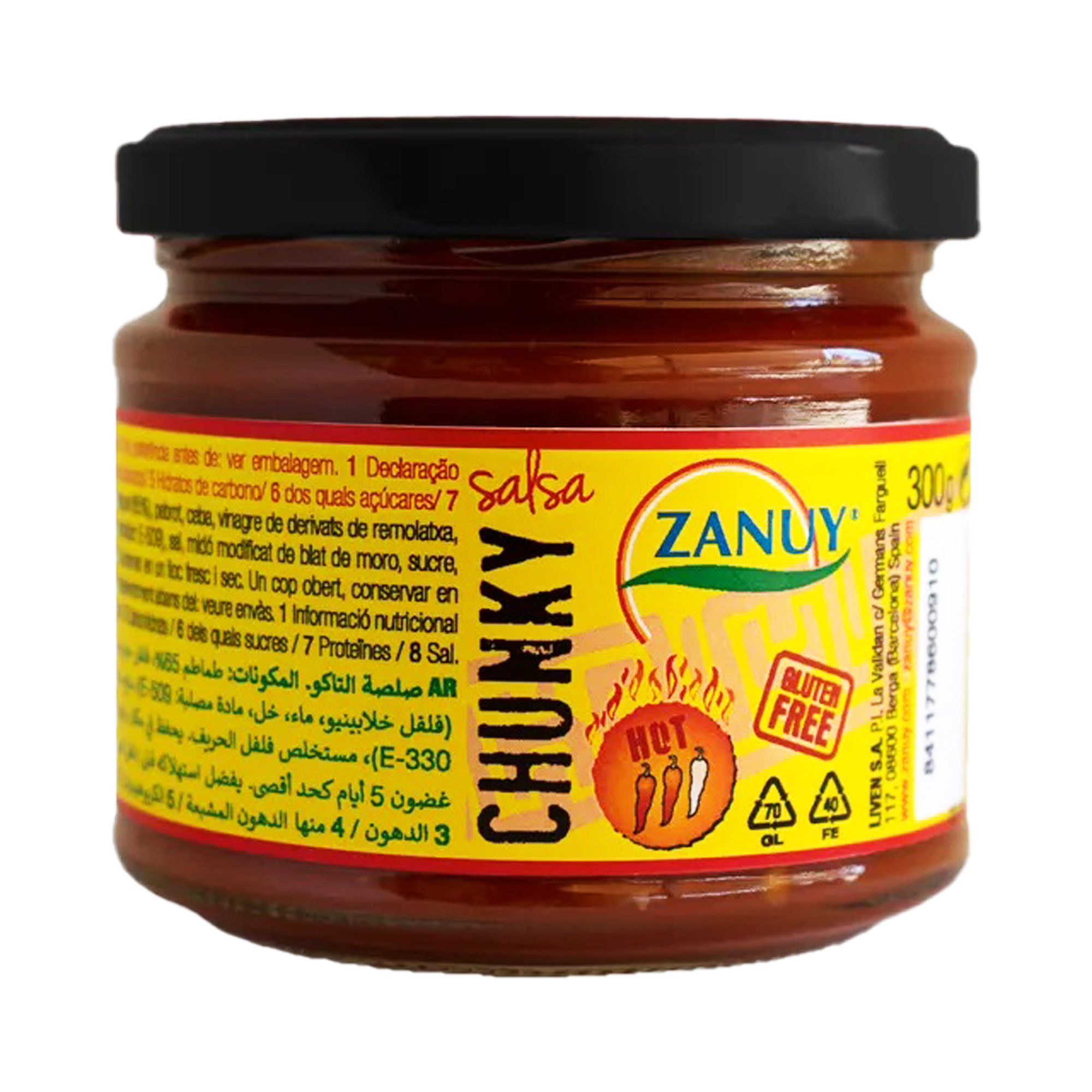 Zanuy Hot Soft chunky Taco Sauce 315g